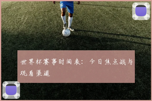 世界杯赛事时间表：今日焦点战与观看渠道